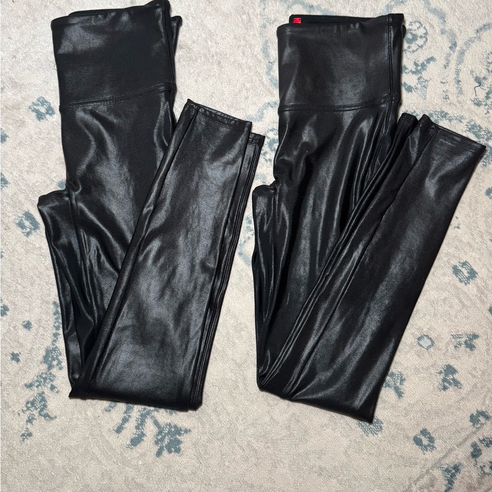 Black Faux Leather Leggings Bundle